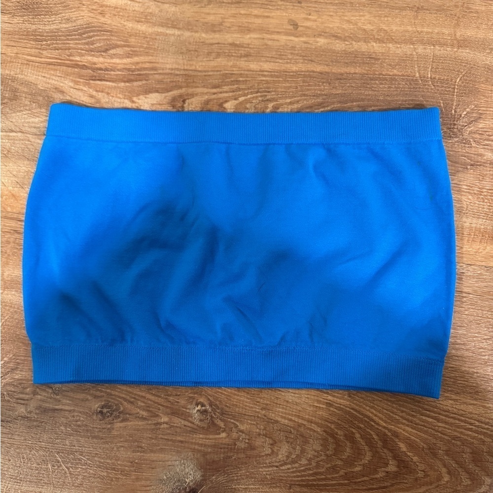 Blue bandeau bra​​​​